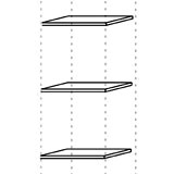 Schrankwand-System Basic: Fachboden für Regal 3 OH und 5 OH