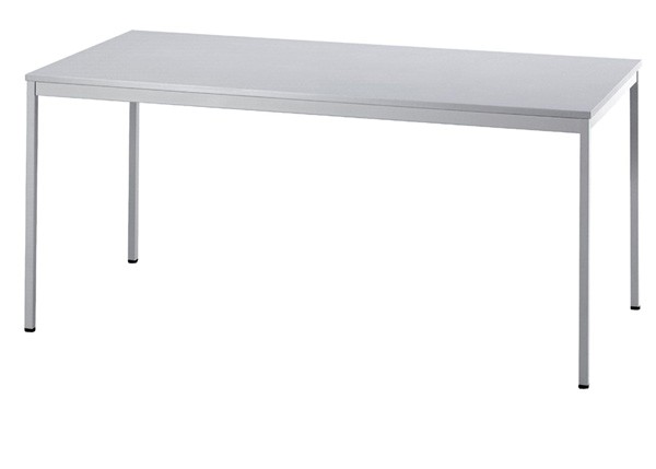 Konferenztisch gerade 160 cm, Gestell in grau oder schwarz