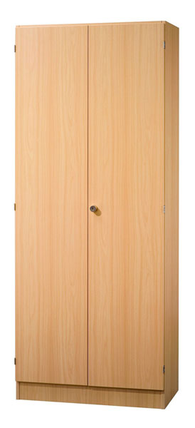 Schrankwand-System Solid 6: Garderobenschrank mit Ablagefach und  Flügeltüren | Büroschränke | Quadrat-Office | Büromöbelprogramme |  Office-Sofort.de - Ihr günstiger Büromöbel-Shop